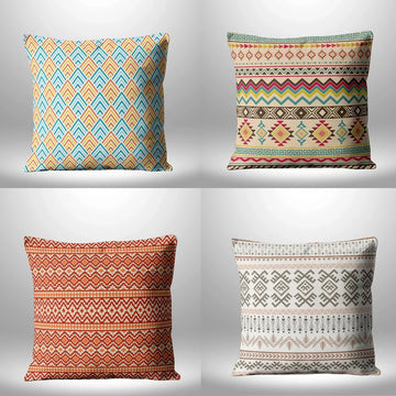 Mayan Design Cushion Covers (Pack of 4)