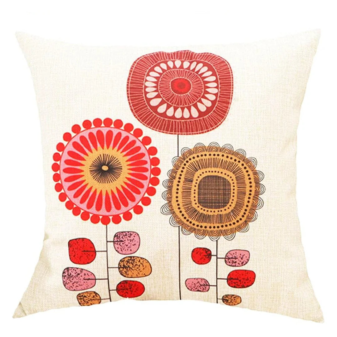 Artistic Flowers Cushion Covers (Pack of 4)