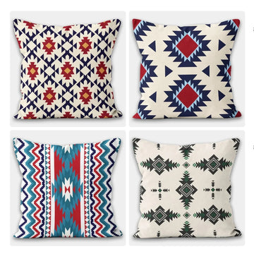 Aztec Pattern Cushion Cover (Pack of 4)