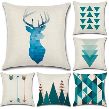 Dark Teal Cushion Covers Pack of 6