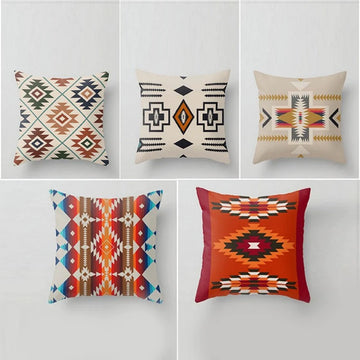 TERRACOTTA SOUTHWESTERN CUSHION COVER (PACK OF 5)