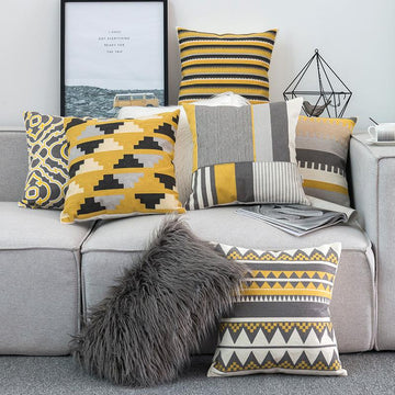 HONEY COMB GEOMETRIC CUSHION COVERS (PACK OF 6)