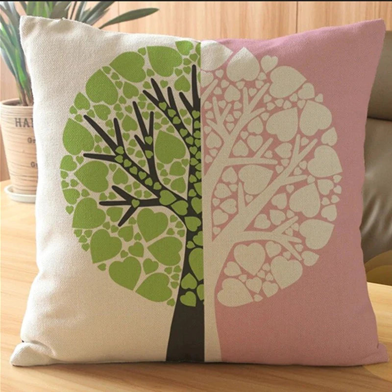 SNOWFLAKE FLOWER TREE CUSHION COVERS (PACK OF 3)