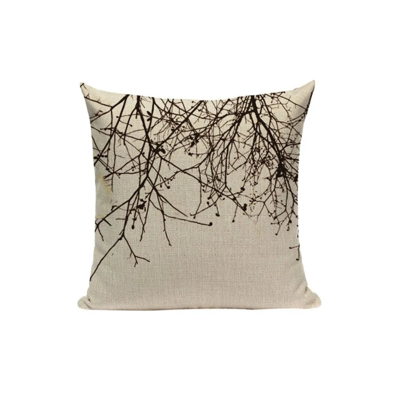 PRINTED TREE FLOWER CUSHION COVERS (PACK OF 5)